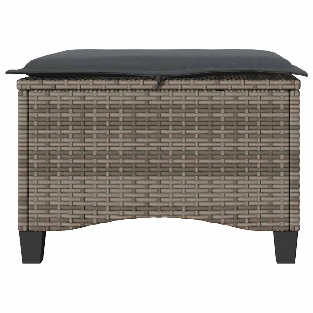 8721158713919_g_en_hd_3 vidaXL Garden Stools with Cushions 2 pcs Grey 55x55x36 cm Poly Rattan - Image 5
