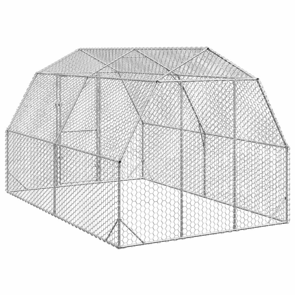 8721158714350_g_en_hd_4 vidaXL Chicken Run 2.5x4x2.25 m Galvanised Steel - Image 5