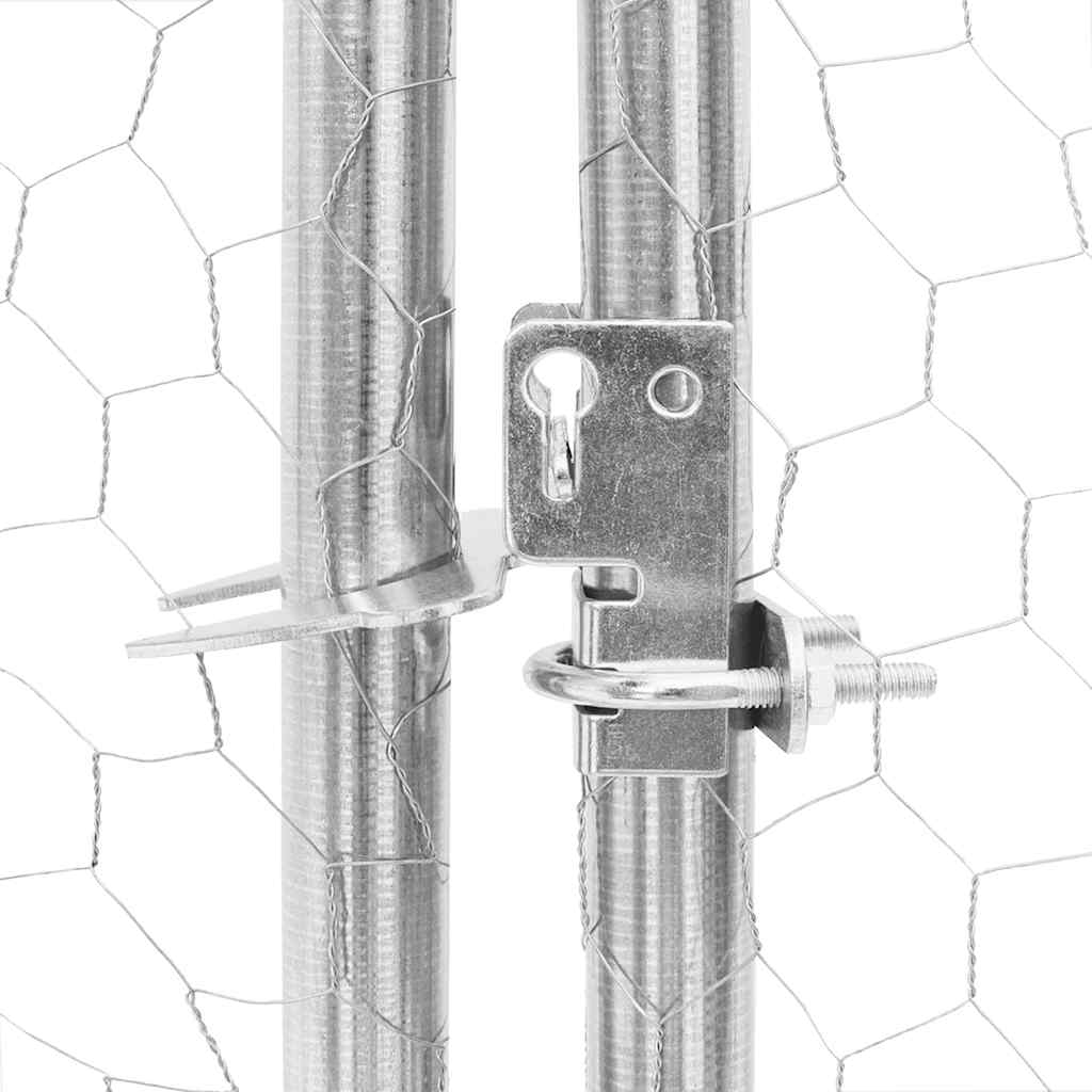 8721158714350_g_en_hd_6 vidaXL Chicken Run 2.5x4x2.25 m Galvanised Steel - Image 7