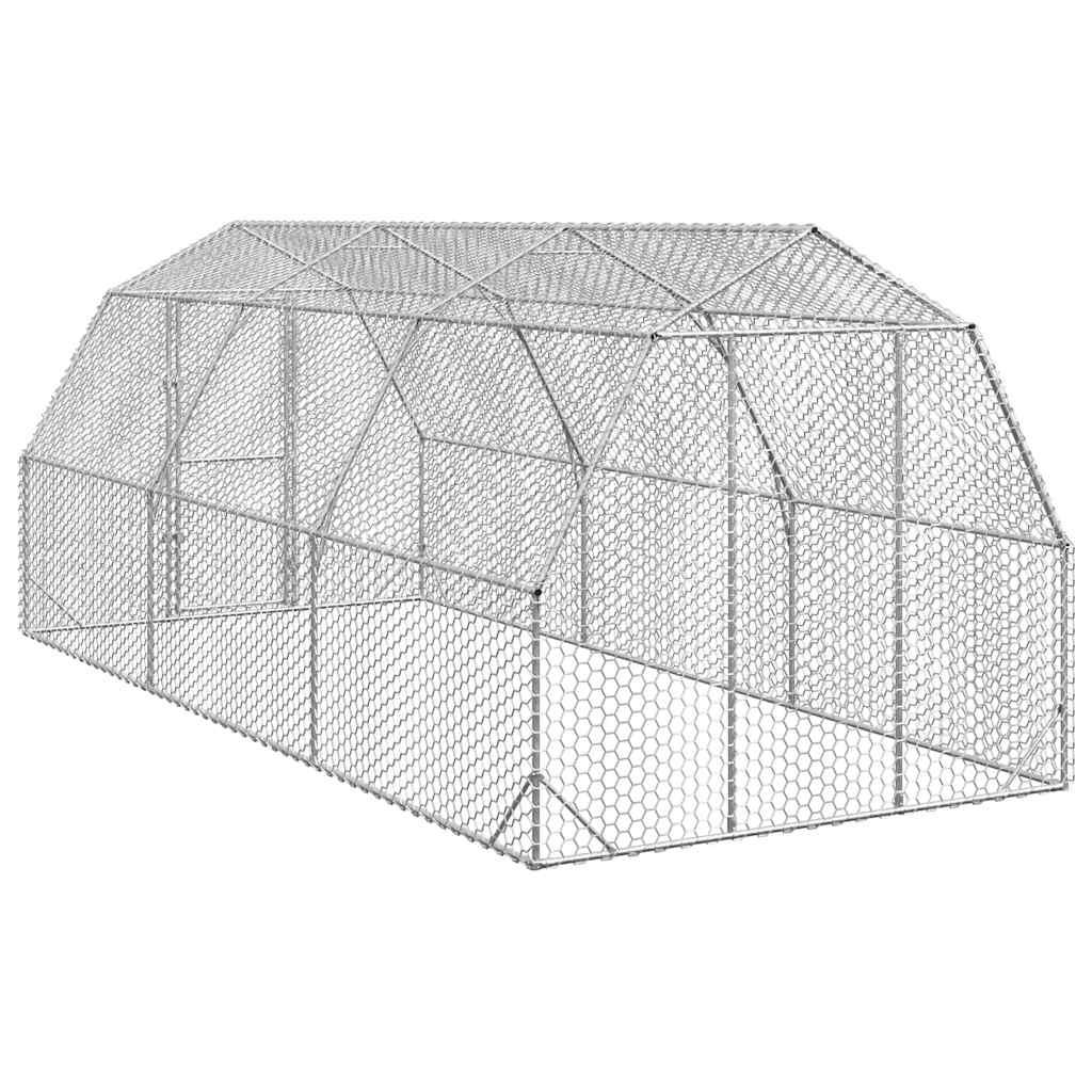 8721158714367_g_en_hd_4 vidaXL Chicken Run 2.5x6x2.25 m Galvanised Steel - Image 5