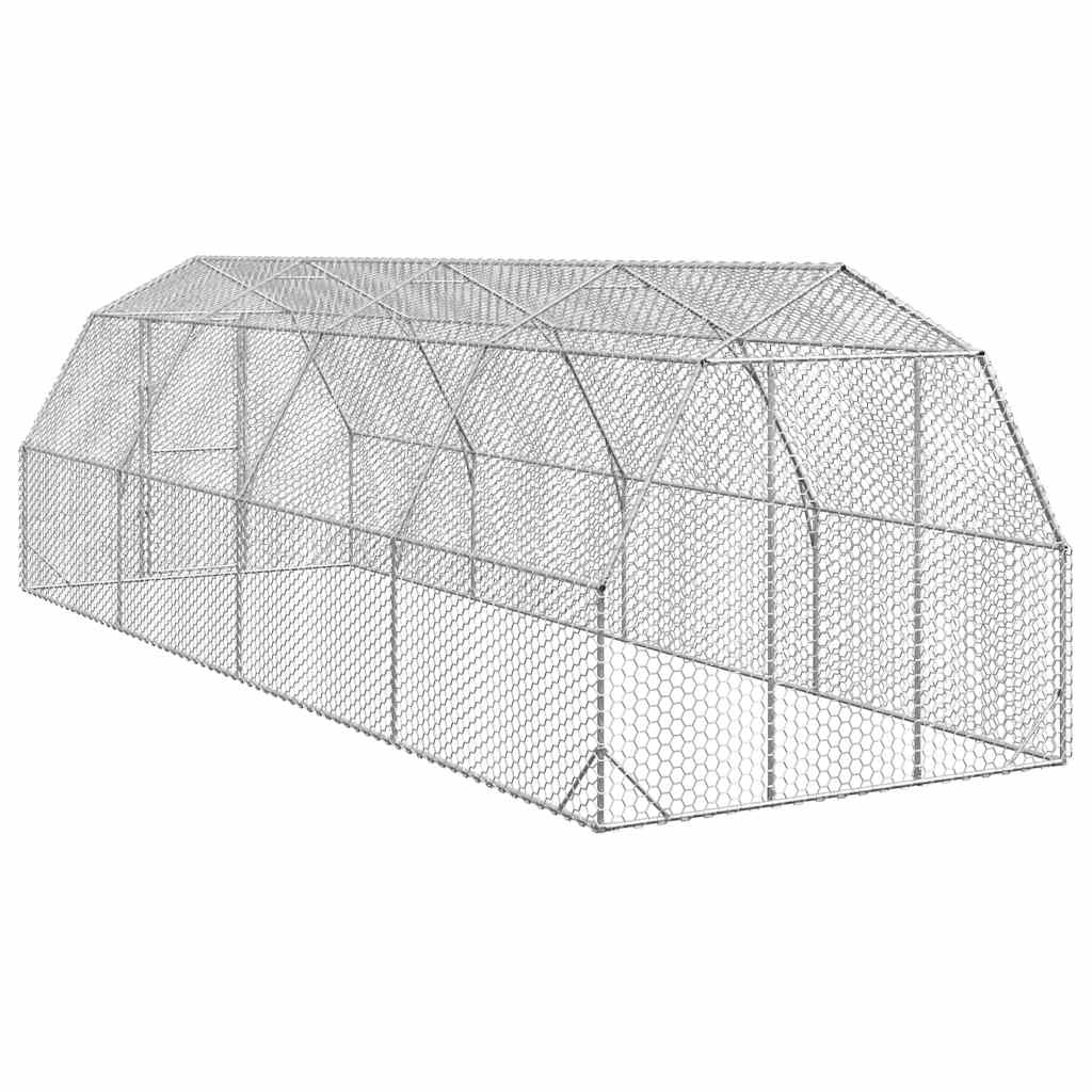 8721158714374_g_en_hd_4 vidaXL Chicken Run 2.5x8x2.25 m Galvanised Steel - Image 5