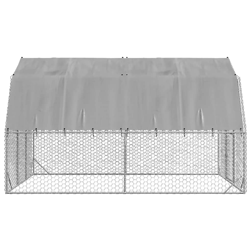 8721158714404_g_en_hd_3 vidaXL Chicken Run with Roof 2.5x4x2.25 m Galvanised Steel - Image 4