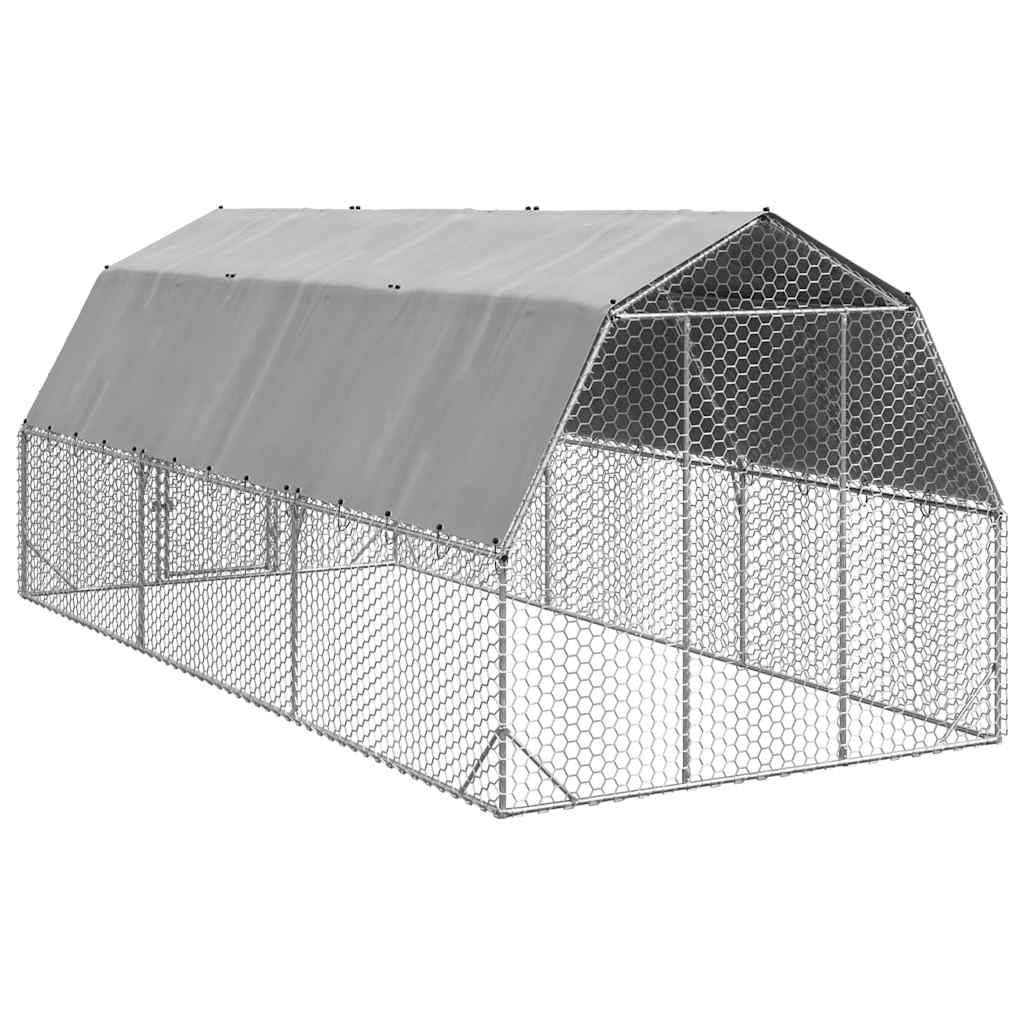 8721158714411_g_en_hd_4 vidaXL Chicken Run with Roof 2.5x6x2.25 m Galvanised Steel - Image 5