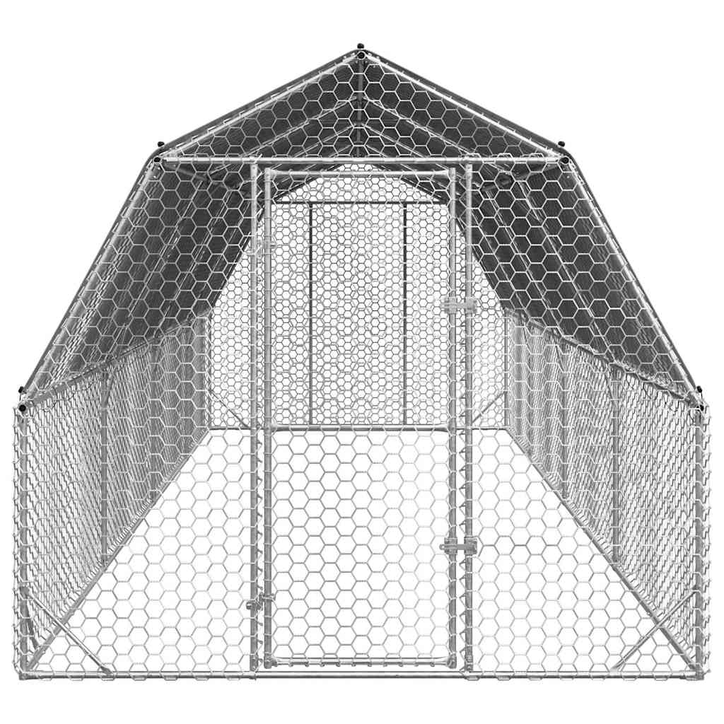 8721158714428_g_en_hd_2 vidaXL Chicken Run with Roof 2.5x8x2.25 m Galvanised Steel - Image 3