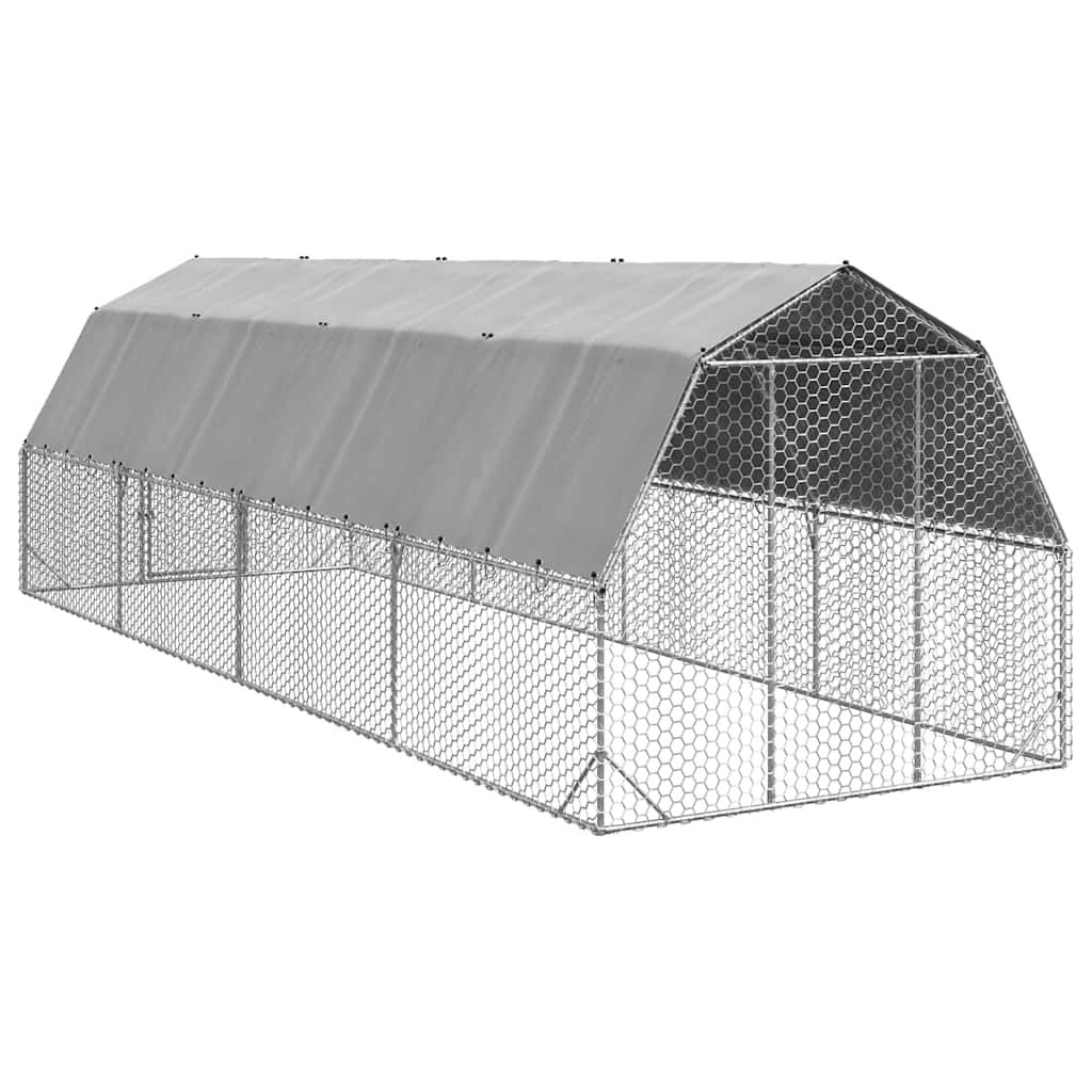 8721158714428_g_en_hd_4 vidaXL Chicken Run with Roof 2.5x8x2.25 m Galvanised Steel - Image 5