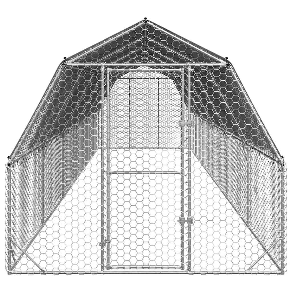 8721158714442_g_en_hd_2 vidaXL Chicken Run with Roof 2.5x12x2.25 m Galvanised Steel - Image 3