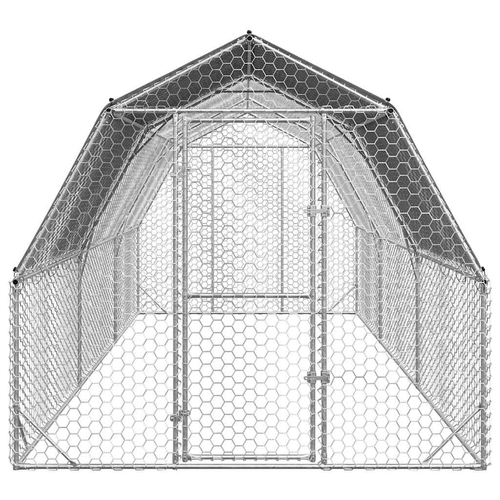 8721158714466_g_en_hd_2 vidaXL Chicken Run with Roof 2.5x6x2.25 m Galvanised Steel - Image 3