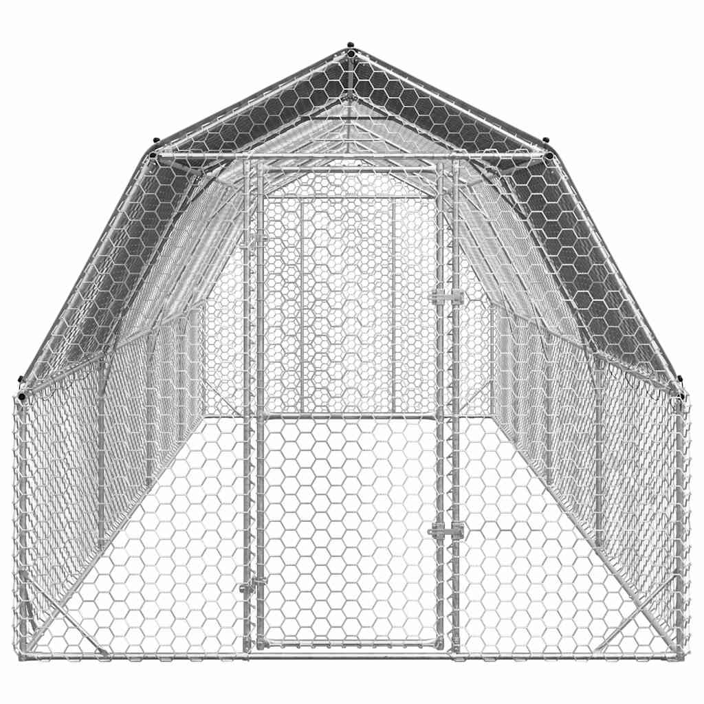 8721158714473_g_en_hd_2 vidaXL Chicken Run with Roof 2.5x8x2.25 m Galvanised Steel - Image 3