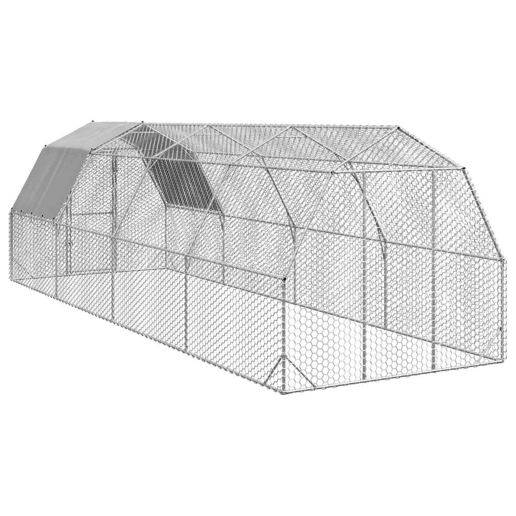8721158714473_g_en_hd_4 vidaXL Chicken Run with Roof 2.5x8x2.25 m Galvanised Steel - Image 5