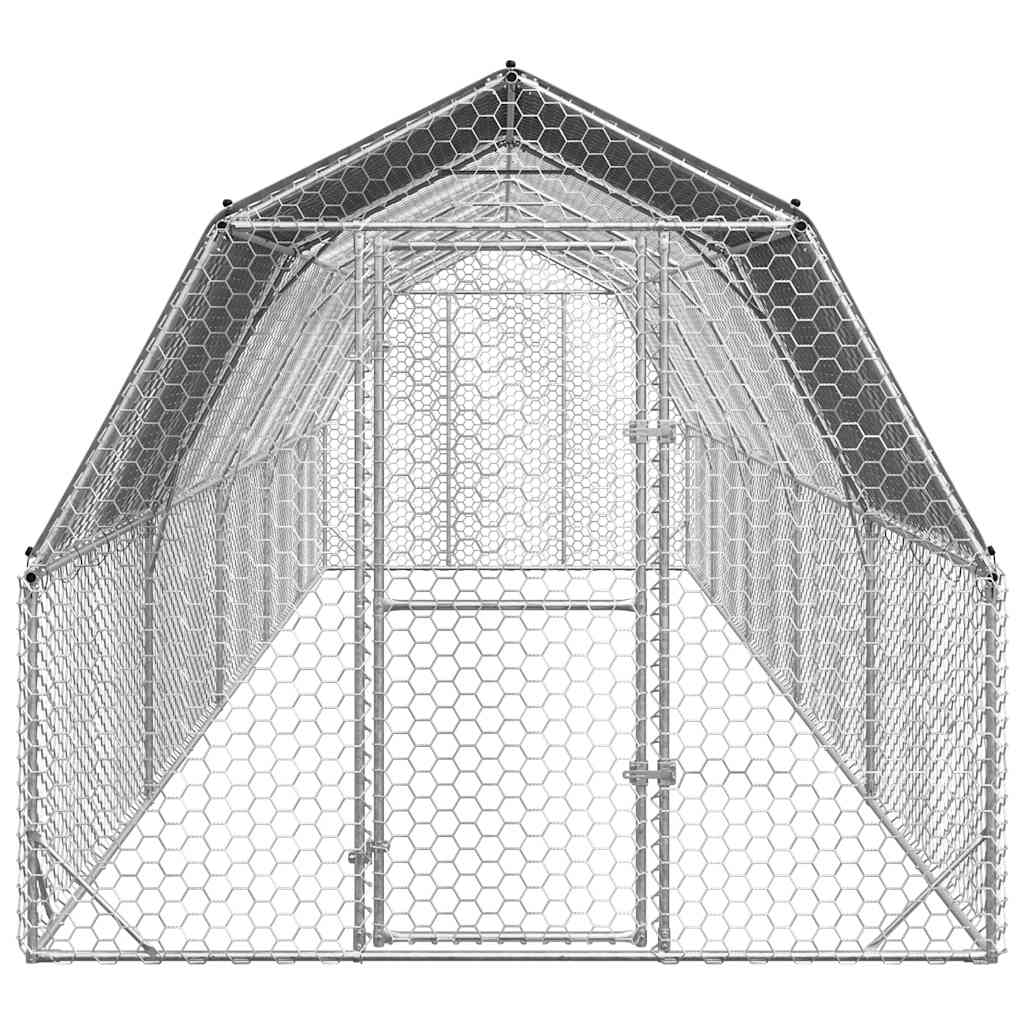 8721158714480_g_en_hd_2 vidaXL Chicken Run with Roof 2.5x10x2.25 m Galvanised Steel - Image 3