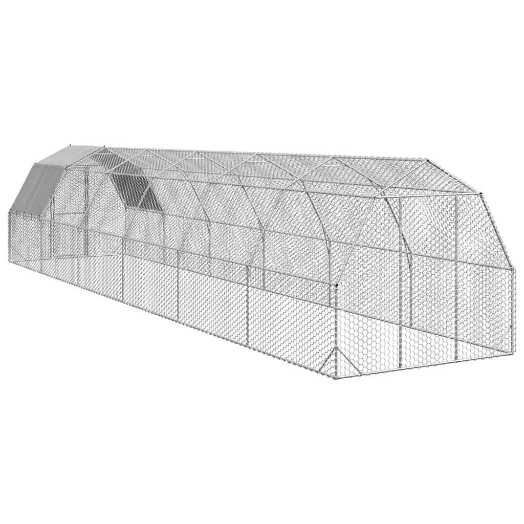 8721158714497_g_en_hd_4 vidaXL Chicken Run with Roof 2.5x12x2.25 m Galvanised Steel - Image 5
