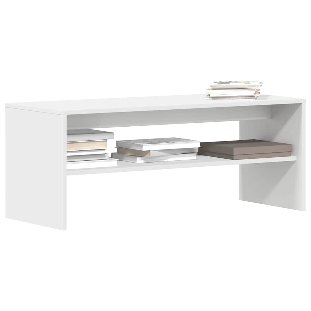 vidaXL TV Cabinet White 100x40x40 cm Engineered Wood