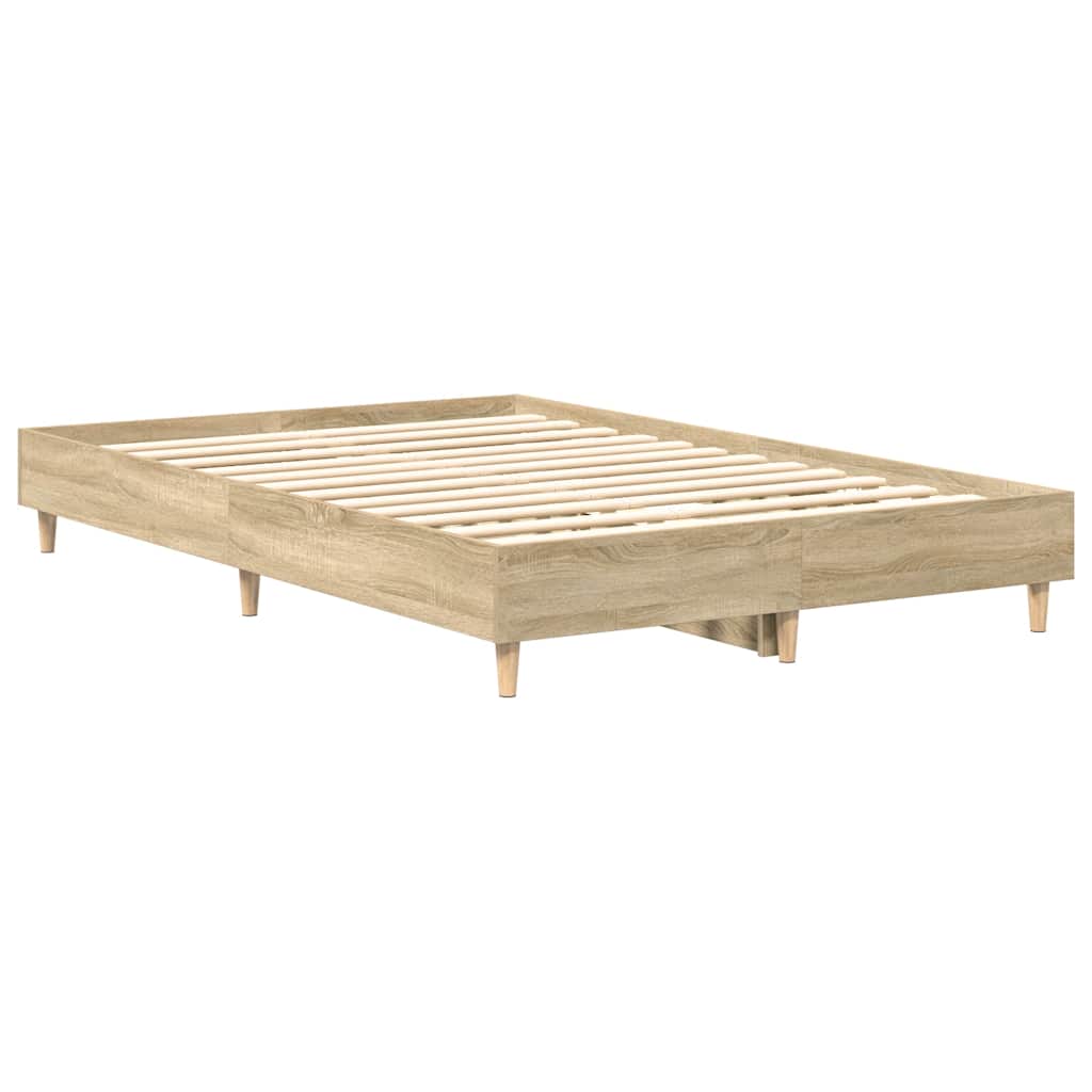 8721158718884_g_en_hd_2 vidaXL Bed Frame No Mattress Sonoma Oak 135x190 cm Engineered Wood - Image 4