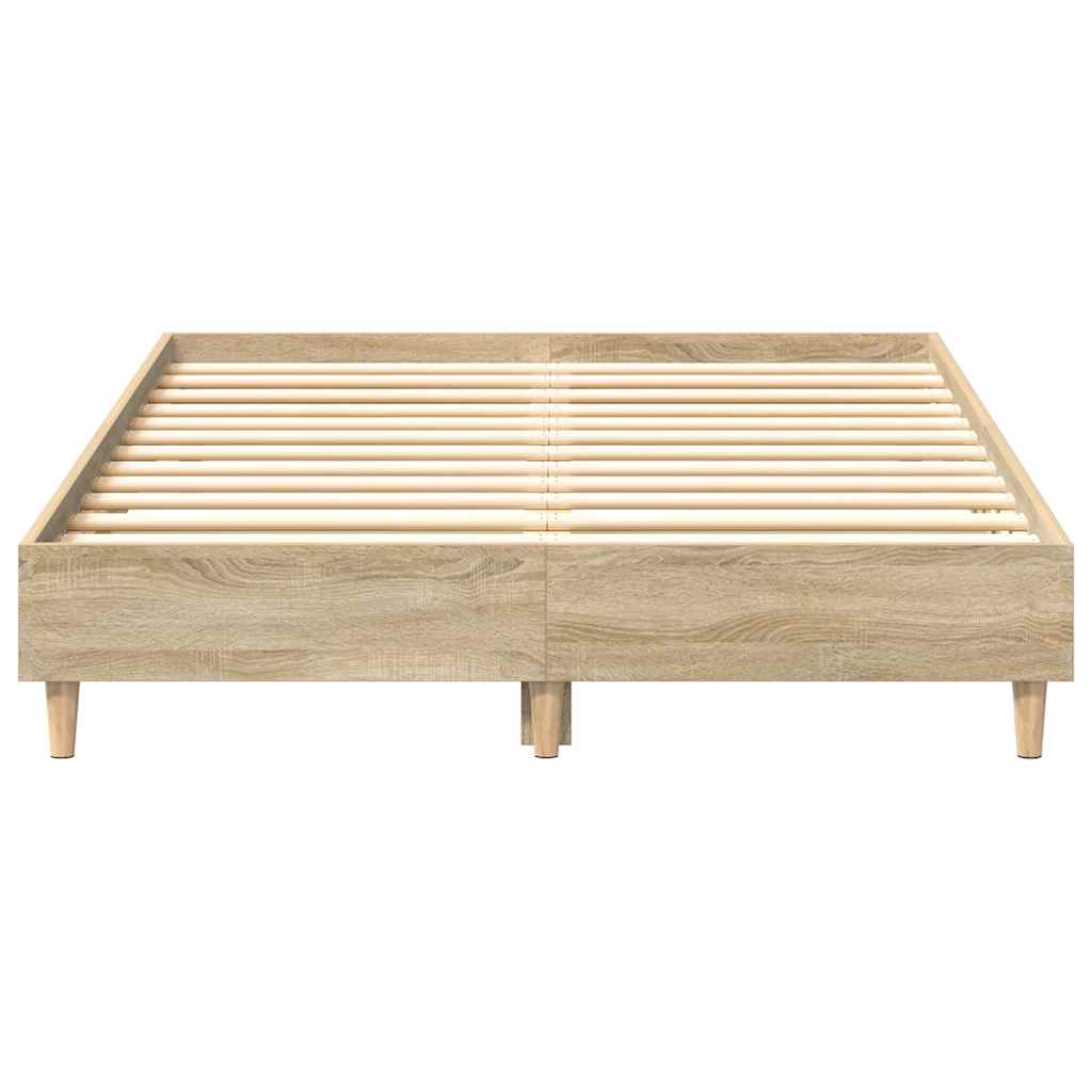 8721158718884_g_en_hd_3 vidaXL Bed Frame No Mattress Sonoma Oak 135x190 cm Engineered Wood - Image 5