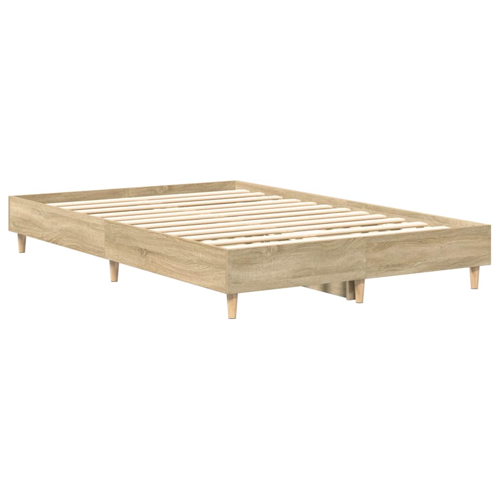 8721158718884_g_en_hd_5 vidaXL Bed Frame No Mattress Sonoma Oak 135x190 cm Engineered Wood - Image 7