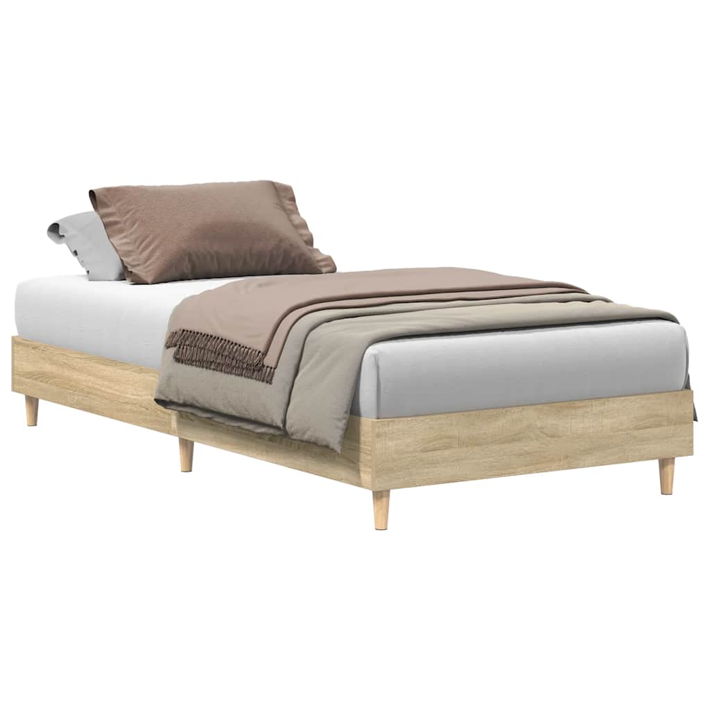 8721158719041_a_en_hd_1 vidaXL Bed Frame No Mattress Sonoma Oak 90x190 cm Engineered Wood - Image 2