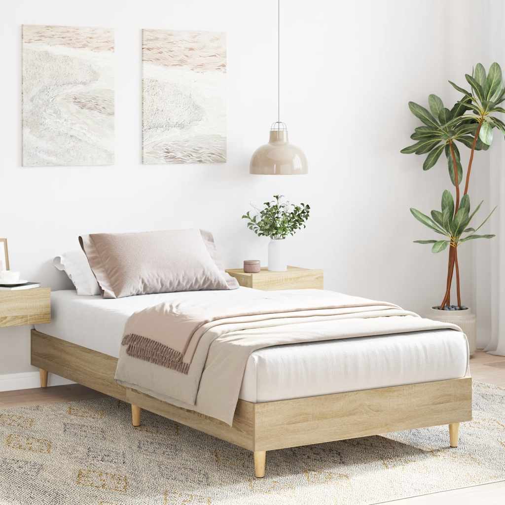 8721158719041_g_en_hd_1 vidaXL Bed Frame No Mattress Sonoma Oak 90x190 cm Engineered Wood - Image 3