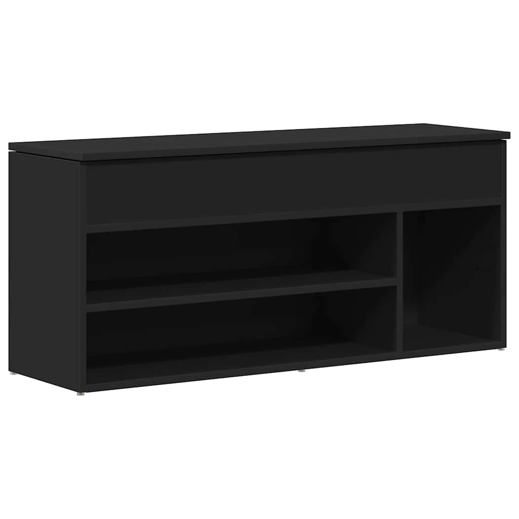 8721158720290_a_en_hd_1 vidaXL Shoe Bench Black 102x30.5x45 cm Engineered Wood - Image 2