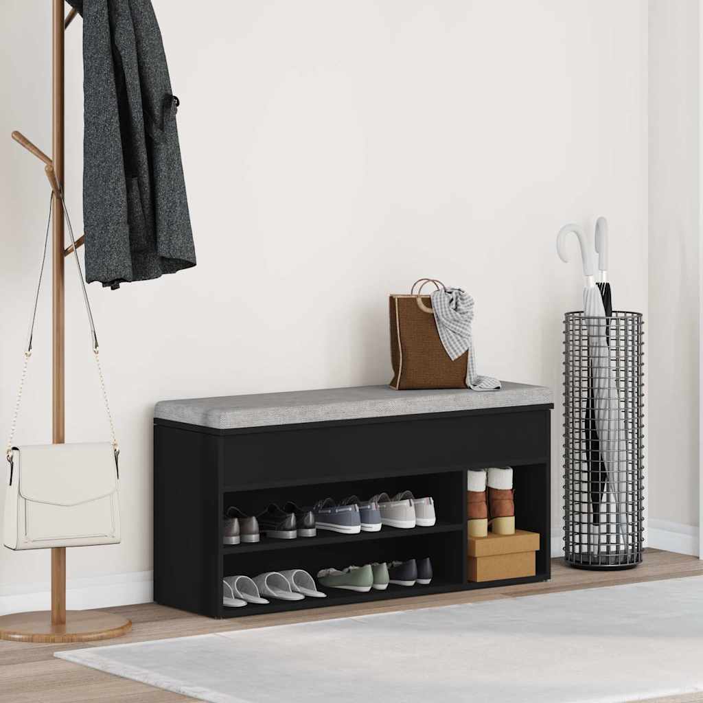 8721158720290_g_en_hd_1 vidaXL Shoe Bench Black 102x30.5x45 cm Engineered Wood - Image 3