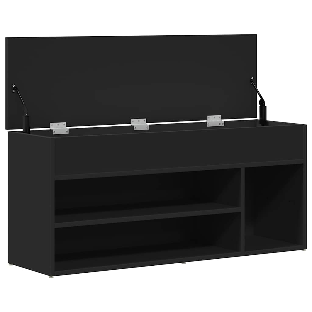 8721158720290_g_en_hd_6 vidaXL Shoe Bench Black 102x30.5x45 cm Engineered Wood - Image 8