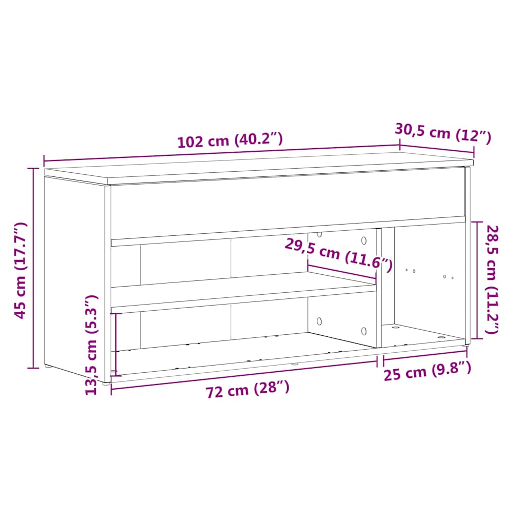 8721158720290_g_en_hd_9 vidaXL Shoe Bench Black 102x30.5x45 cm Engineered Wood - Image 11
