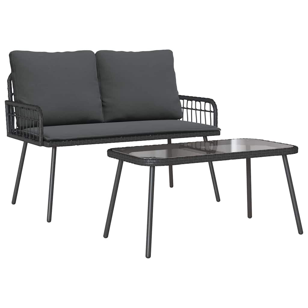 8721158721396_wbg-an-m_en_hd_3 vidaXL Garden Dining Set 2 pcs Black Poly Rattan - Image 2
