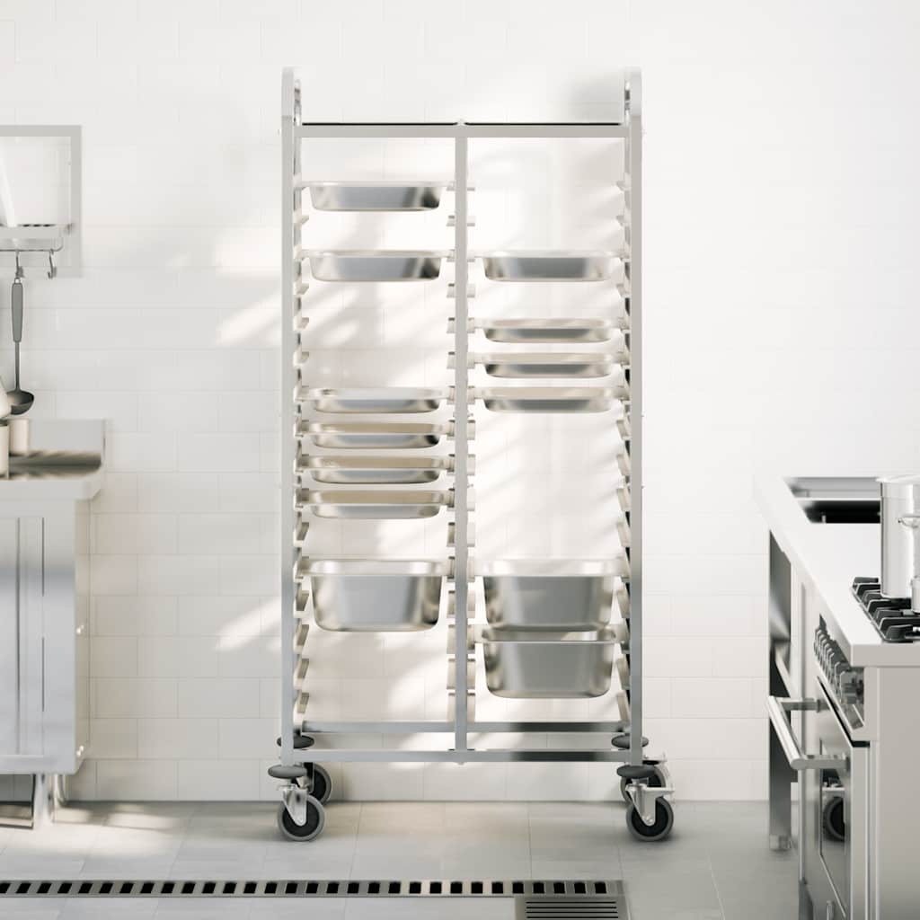 8721158721662_g_en_hd_1 vidaXL Tray Trolley with 32 GN Containers 75x55x162.5 cm Stainless Steel - Image 3