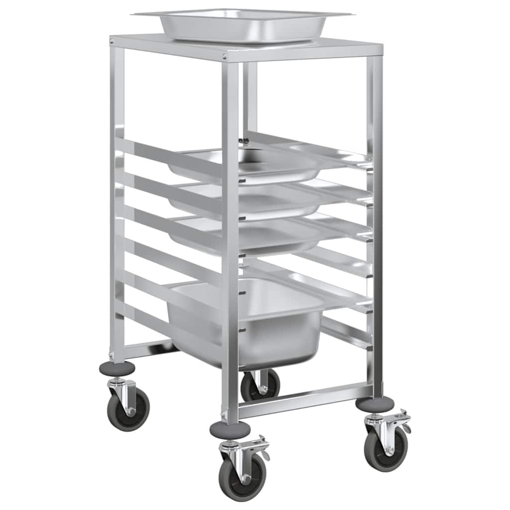 8721158721679_g_en_hd_2 vidaXL Tray Trolley with 6 GN Containers 39x55x87 cm Stainless Steel - Image 4