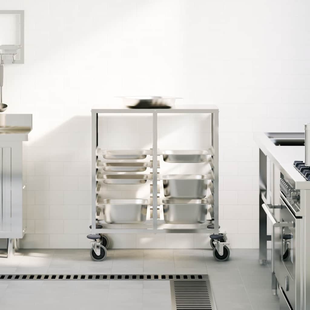 8721158721686_g_en_hd_1 vidaXL Tray Trolley with 12 GN Containers 75x55x87 cm Stainless Steel - Image 3