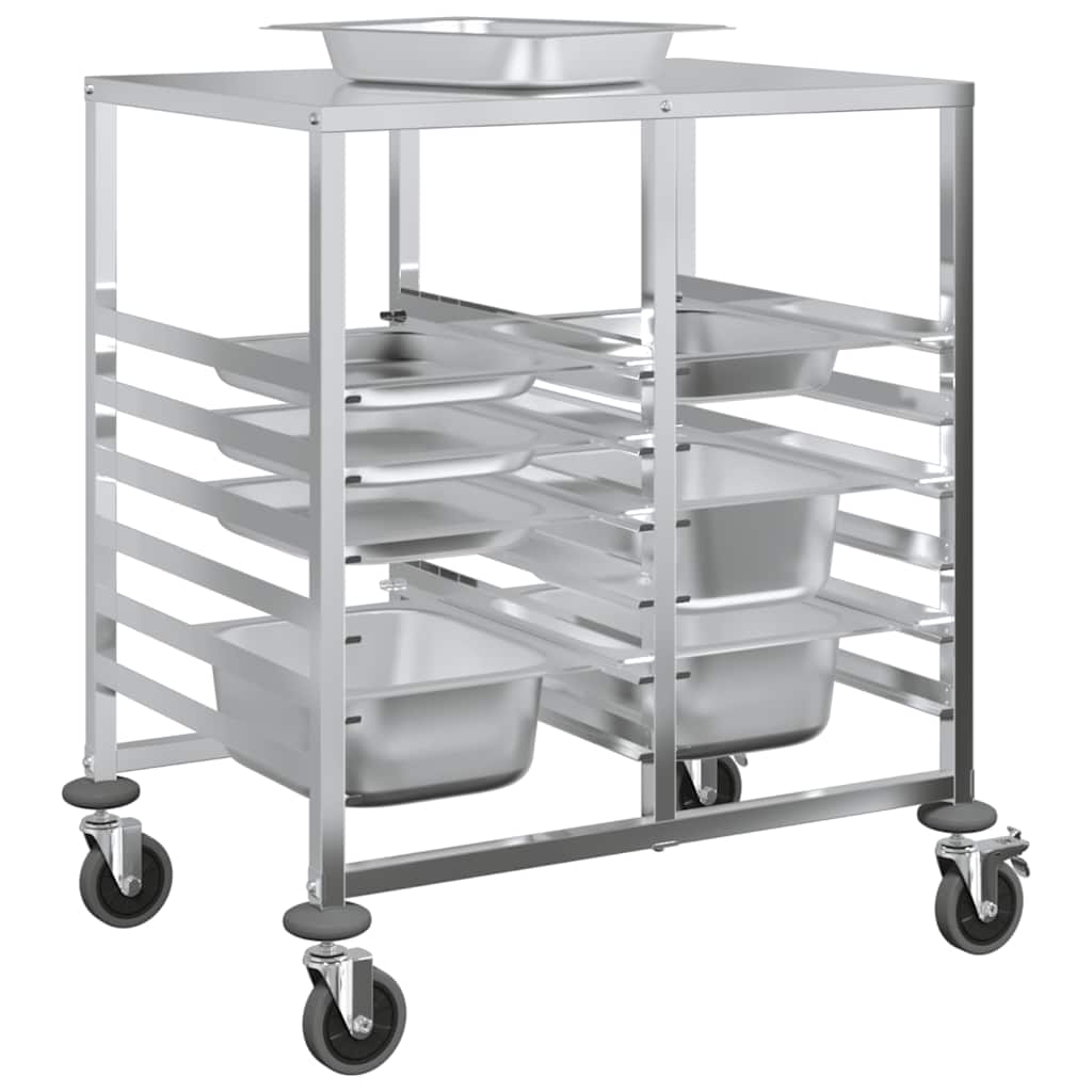 8721158721686_g_en_hd_2 vidaXL Tray Trolley with 12 GN Containers 75x55x87 cm Stainless Steel - Image 4