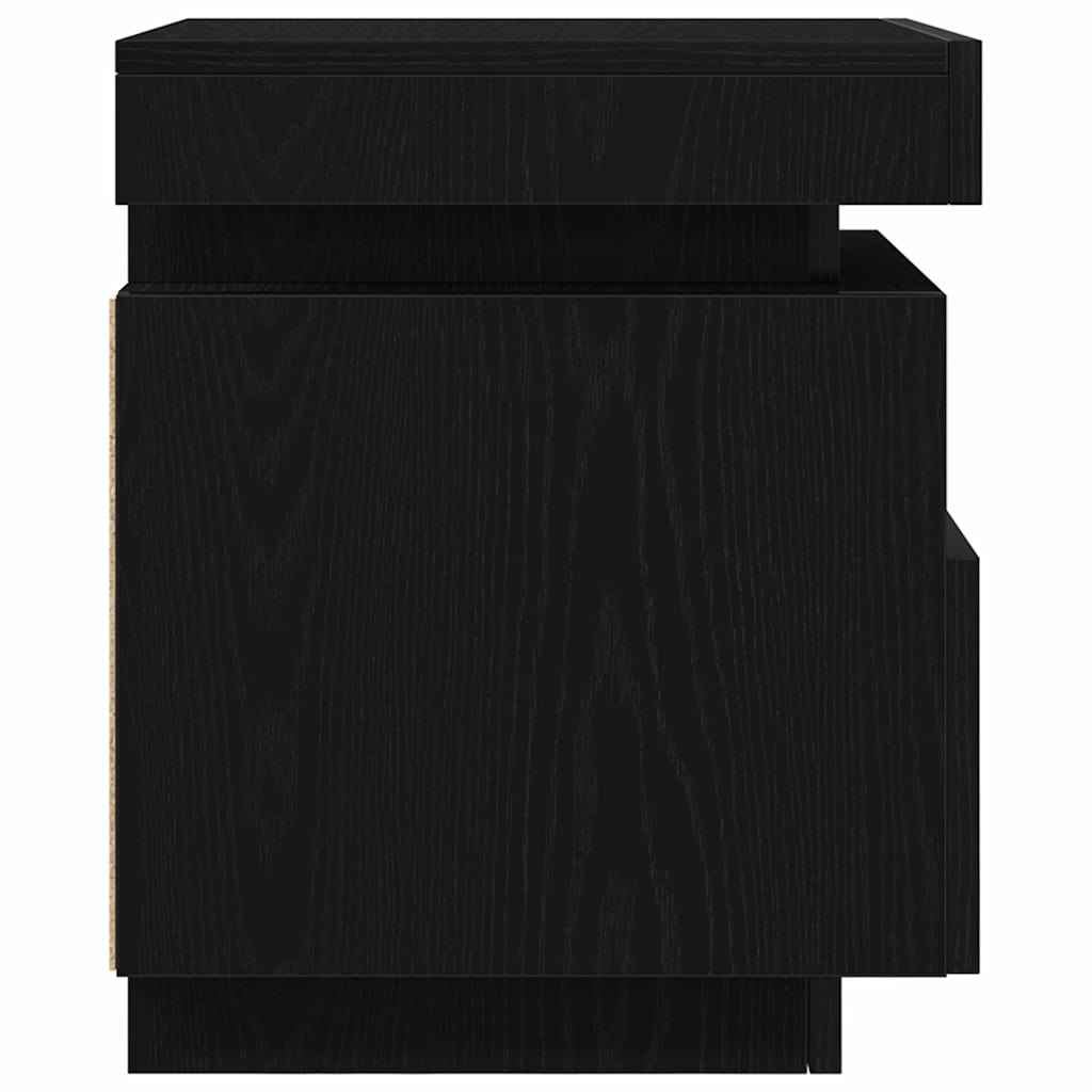 8721158725424_wbg-si_en_hd_6 vidaXL Bedside Cabinet with Drawer 2 pcs Black oak 40 x 39 x 48.5 cm - Image 10