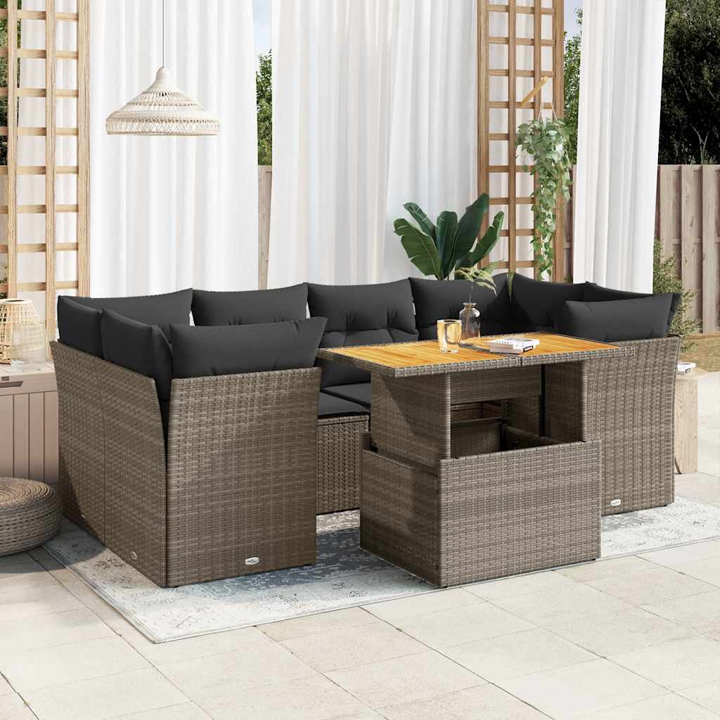 8721158743312_m_en_hd_1 vidaXL 7 Piece Garden Sofa Set with Cushions Grey Poly Rattan - Image 1