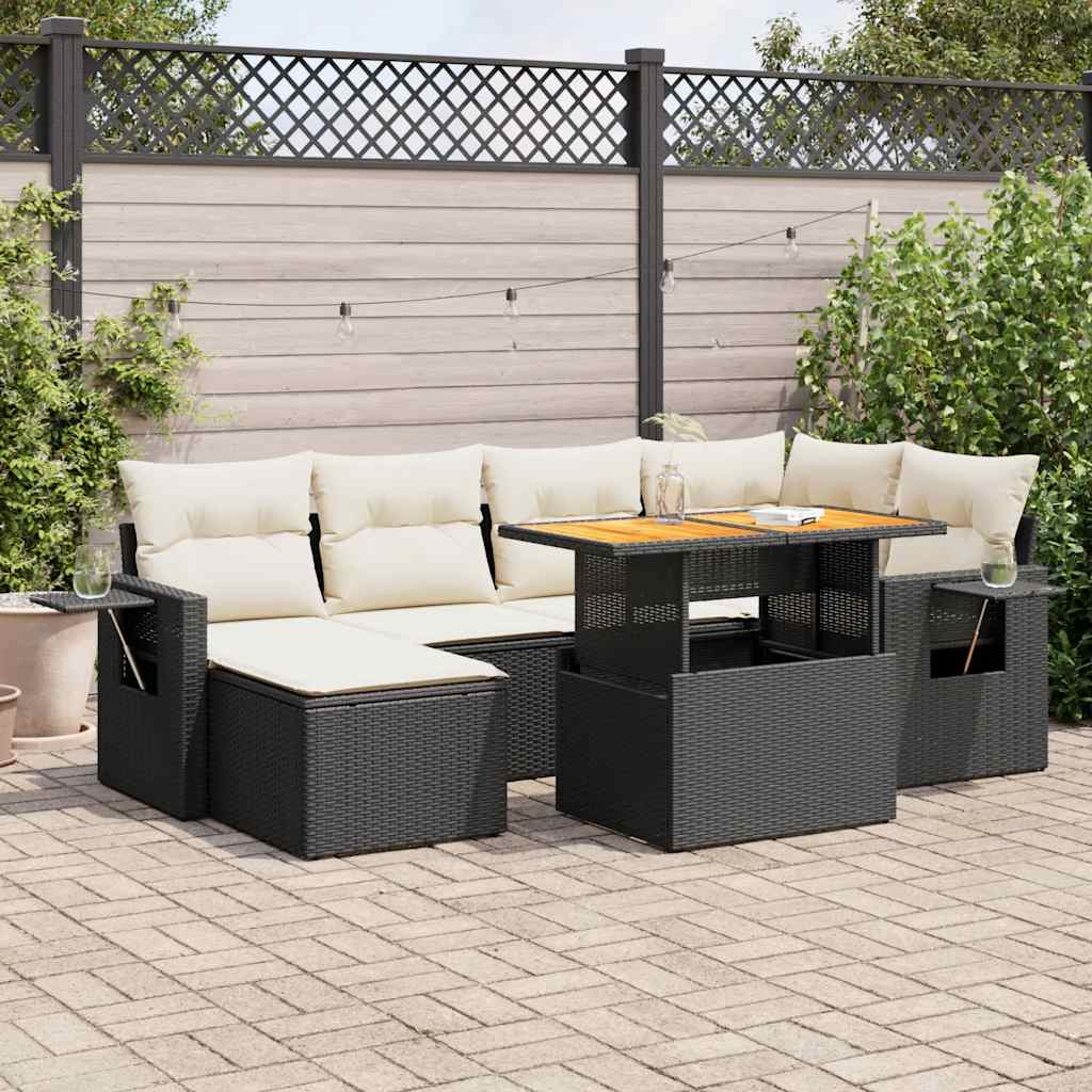 8721158746078_m_en_hd_1 vidaXL 7 Piece Garden Sofa Set with Cushions Black Poly Rattan - Image 1