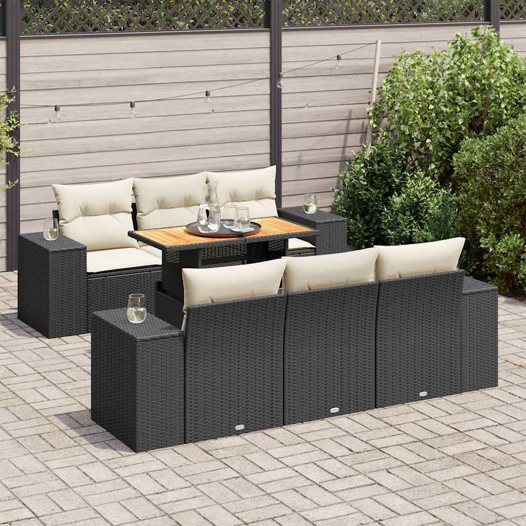 8721158747686_m_en_hd_1 vidaXL 7 Piece Garden Sofa Set with Cushions Black Poly Rattan - Image 1