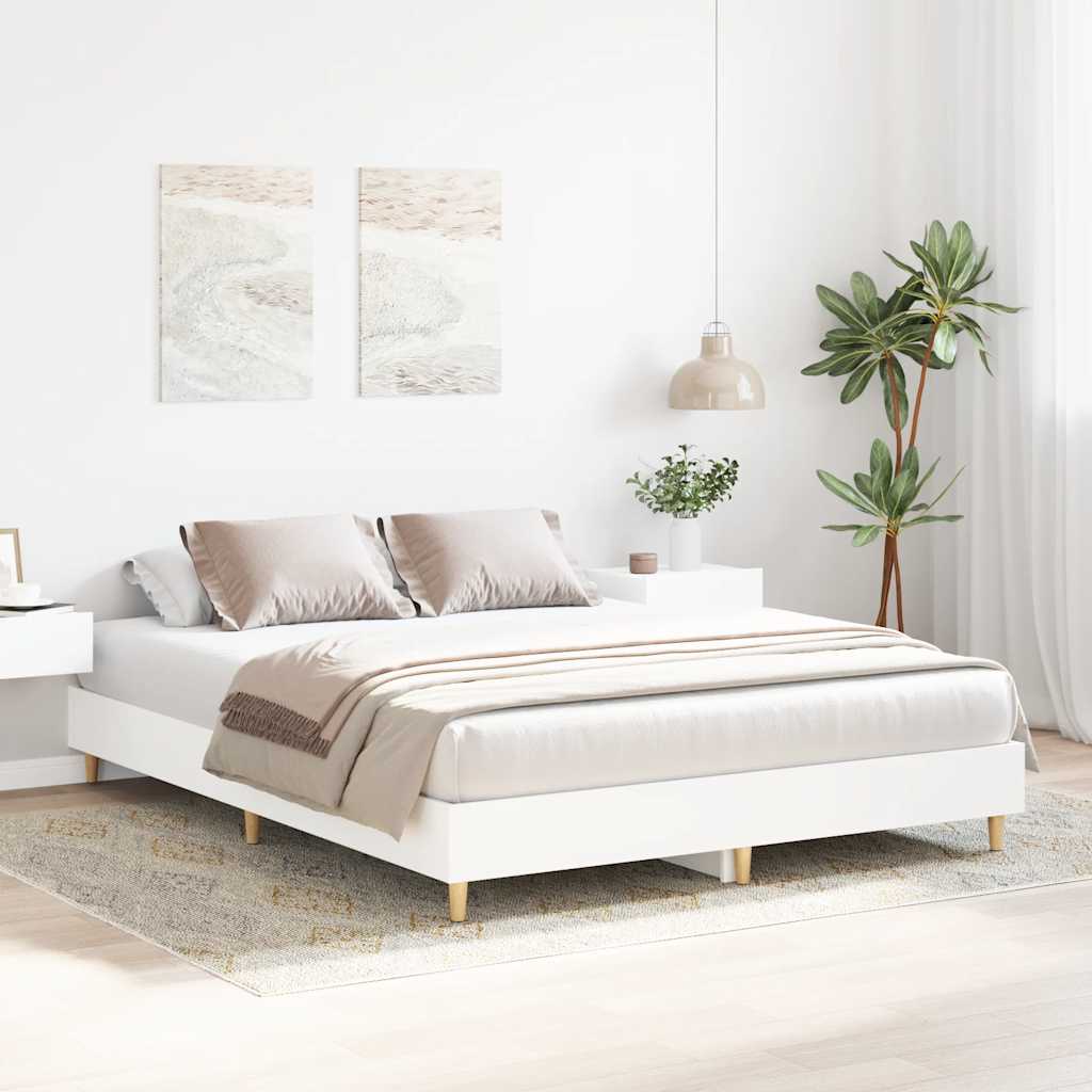 8721158756992_g_en_hd_1 vidaXL Bed Frame No Mattress White 150x200 cm Engineered Wood - Image 3