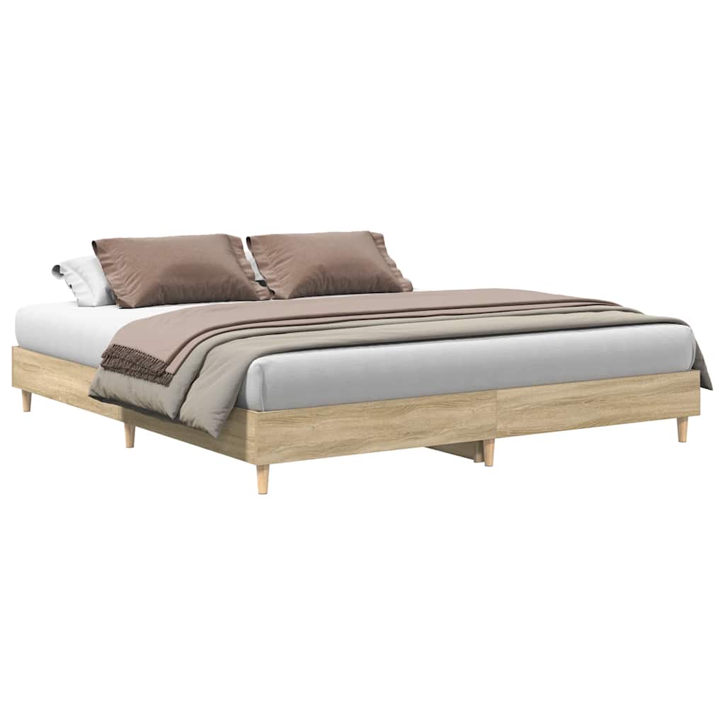 8721158759757_a_en_hd_1 vidaXL Bed Frame without Mattress Sonoma Oak 180x200cm Engineered Wood - Image 2