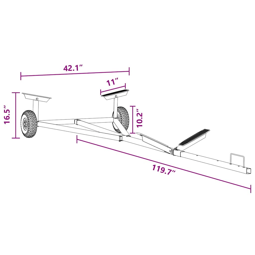 8721158767950_wbg-siz_en_hd_1 vidaXL Boat Trailer Silver 302 x 107 x 42 cm Steel - Image 9