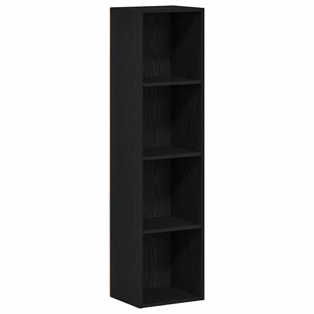 8721158768155_wbg-an-m_en_hd_1 vidaXL Book Cabinet Black oak 36 x 30 x 143 cm Engineered Wood - Image 2
