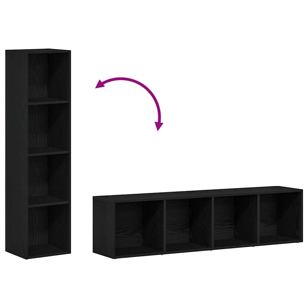 8721158768155_wbg-fu_en_hd_1 vidaXL Book Cabinet Black oak 36 x 30 x 143 cm Engineered Wood - Image 10