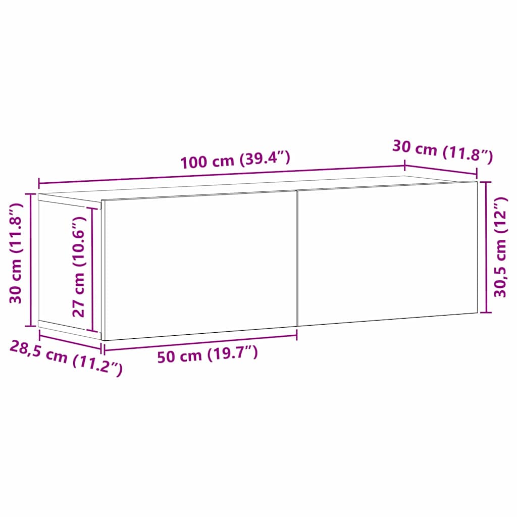 8721158768926_wbg-siz_en_hd_1 vidaXL TV Cabinets Black oak 100 x 30 x 30 cm Engineered Wood - Image 12