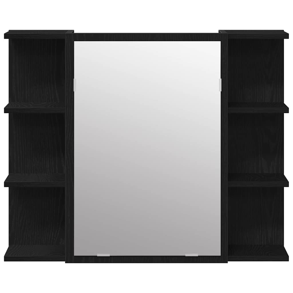 8721158769015_wbg-fr_en_hd_4 vidaXL Mirror Cabinet Black oak 80 x 20.5 x 64 cm Engineered Wood - Image 6