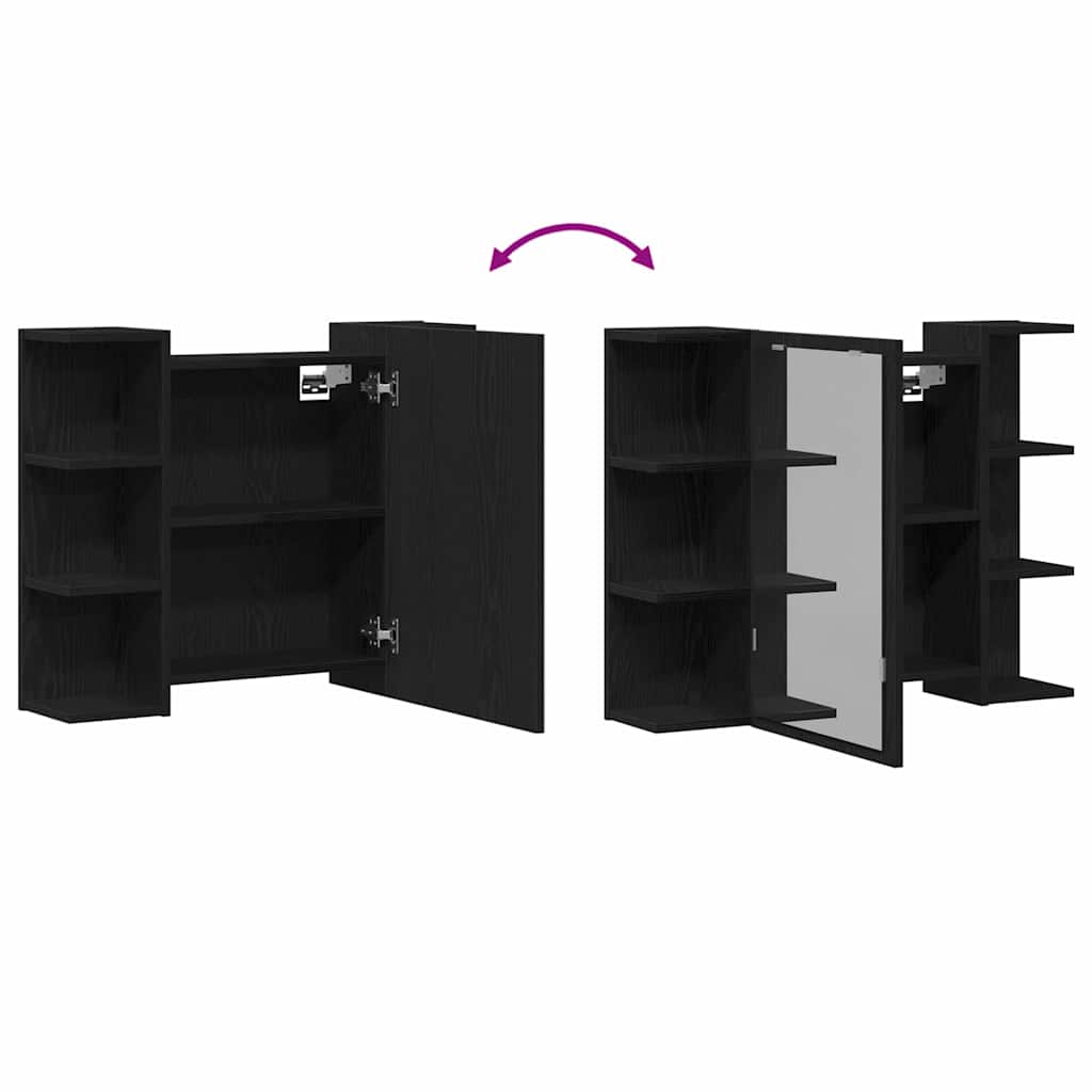 8721158769015_wbg-fu_en_hd_1 vidaXL Mirror Cabinet Black oak 80 x 20.5 x 64 cm Engineered Wood - Image 11