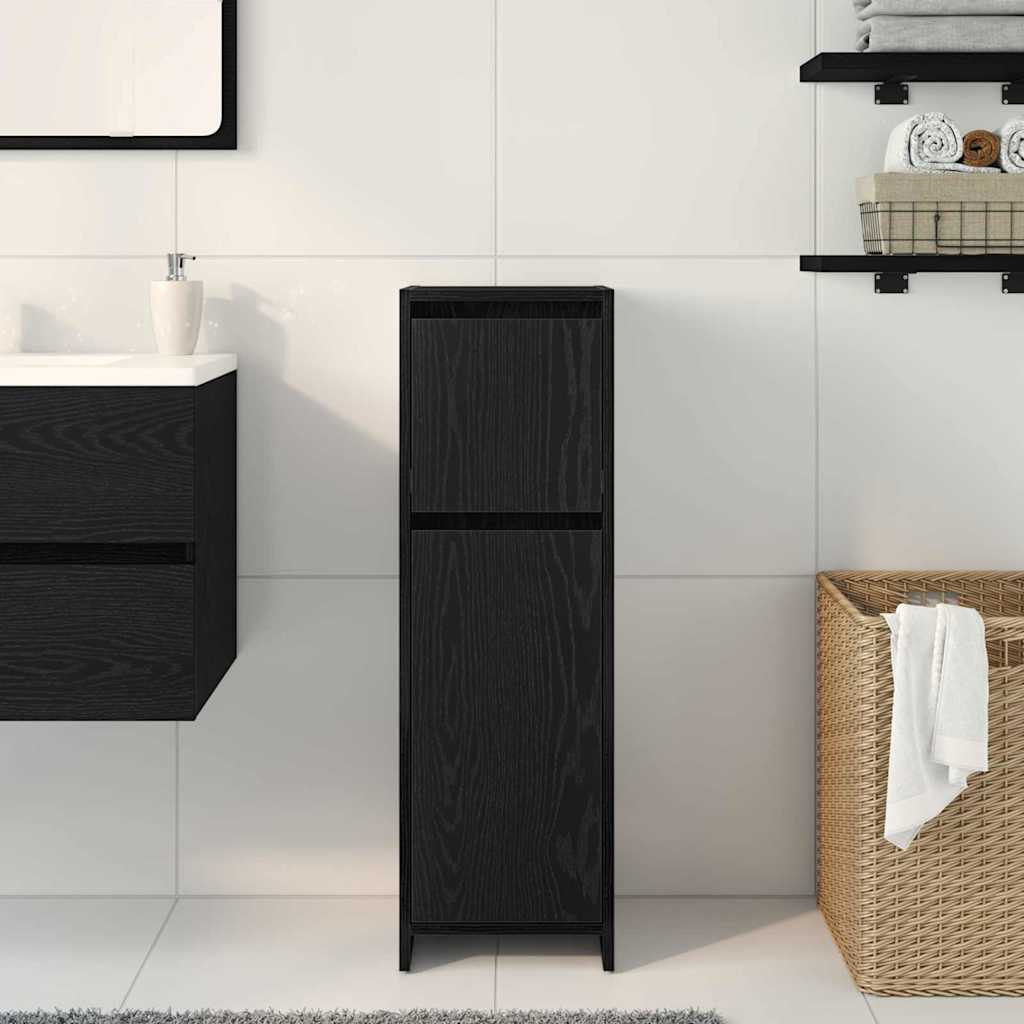 8721158769077_mo-im_en_hd_2 vidaXL Bathroom Cabinet Black Oak 30 x 30 x 95 cm Engineered wood - Image 4
