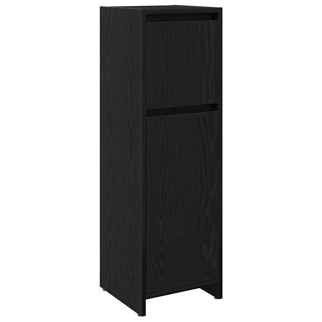 8721158769077_wbg-an-m_en_hd_1 vidaXL Bathroom Cabinet Black Oak 30 x 30 x 95 cm Engineered wood - Image 2