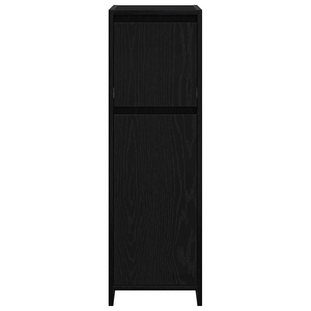 8721158769077_wbg-fr_en_hd_4 vidaXL Bathroom Cabinet Black Oak 30 x 30 x 95 cm Engineered wood - Image 7