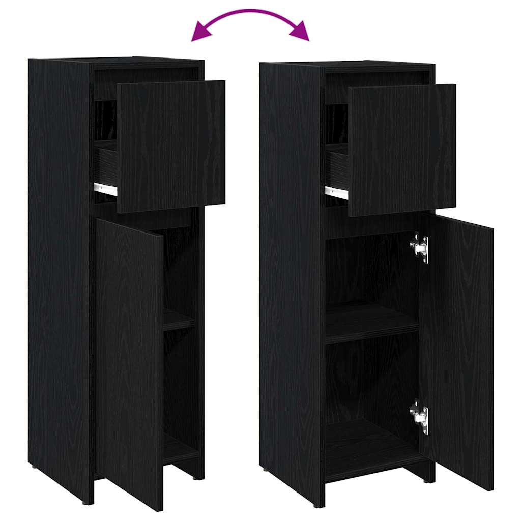 8721158769077_wbg-fu_en_hd_1 vidaXL Bathroom Cabinet Black Oak 30 x 30 x 95 cm Engineered wood - Image 10