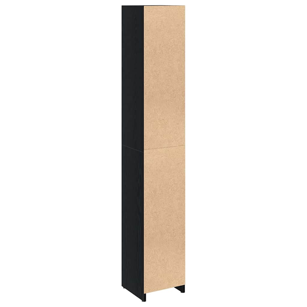 8721158769084_wbg-ba_en_hd_3 vidaXL Bathroom Cabinet Black Oak 30 x 30 x 183.5 cm Engineered wood - Image 6