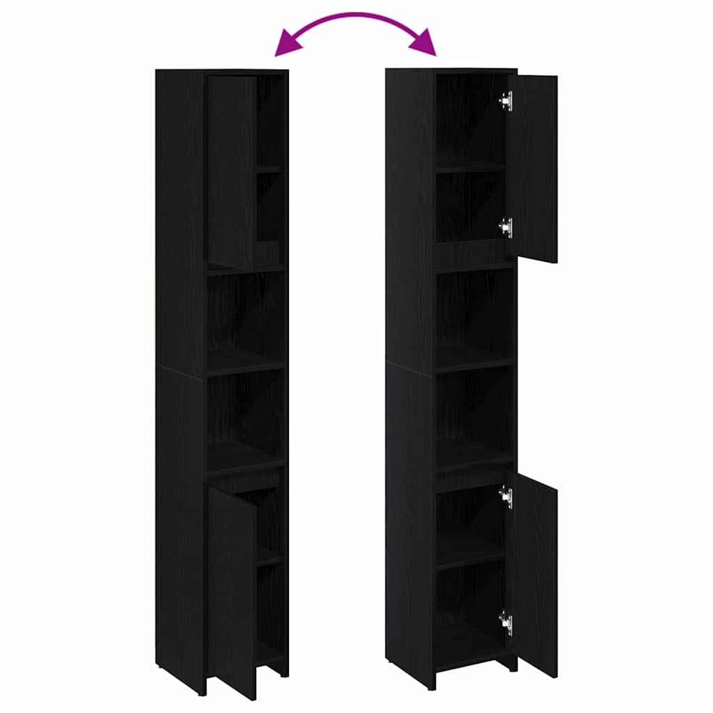 8721158769084_wbg-fu_en_hd_1 vidaXL Bathroom Cabinet Black Oak 30 x 30 x 183.5 cm Engineered wood - Image 10