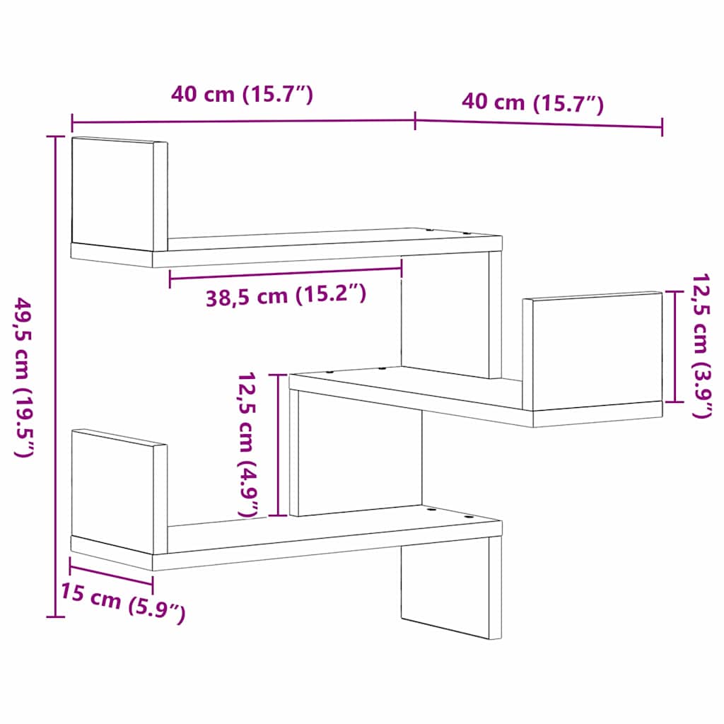 8721158770516_wbg-siz_en_hd_1 vidaXL Wall Corner Shelf Black oak 40 x 40 x 49.5 cm Engineered Wood - Image 9
