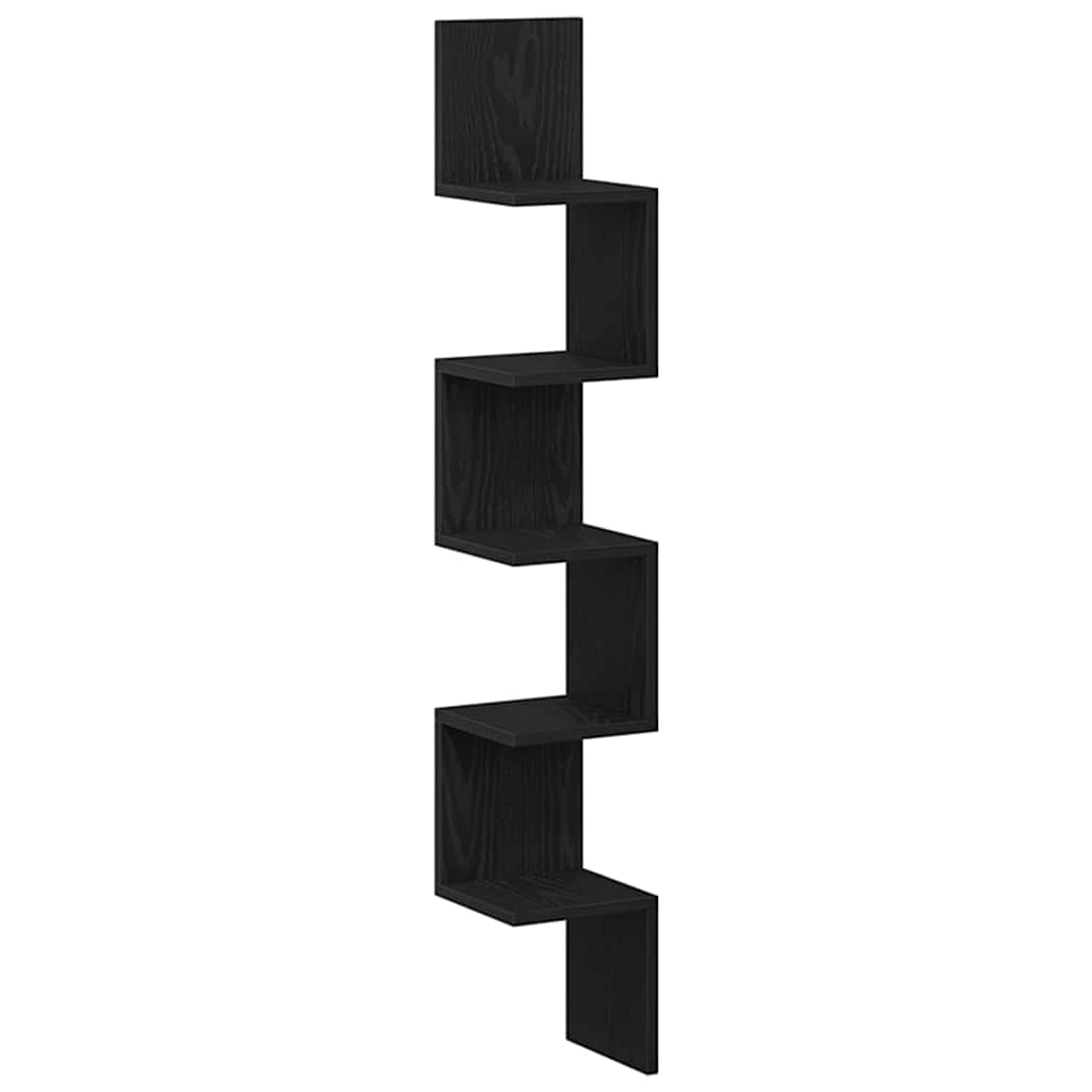 8721158770554_wbg-an-m_en_hd_1 vidaXL Corner Shelf Black oak 20 x 20 x 127.5 cm Engineered Wood - Image 2